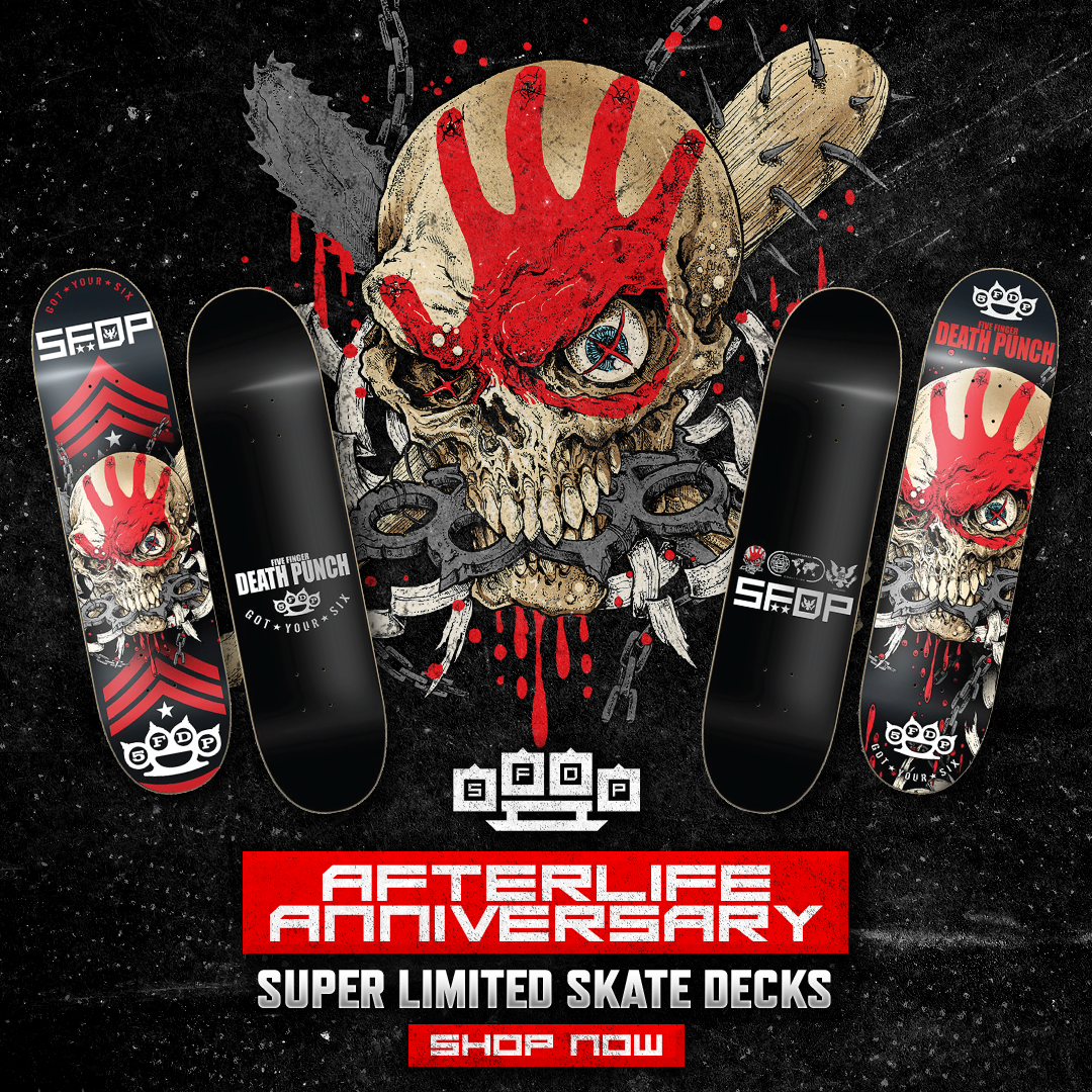 AfterLife Limited Edition Skate Decks – Five Finger Death Punch AfterLife Limited Edition Skate Decks – Five Finger Death Punch