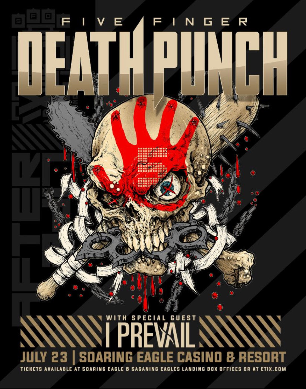 Iowa State Fair Five Finger Death Punch 🔥Just announced 🔥 July 23rd Soaring Eagle Casino with I Prevail – Five