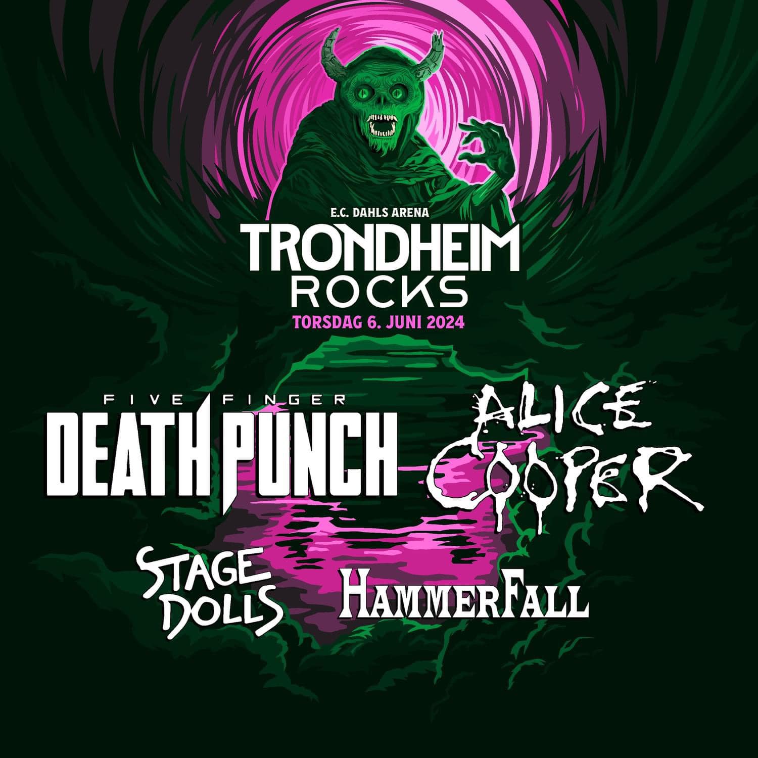 5FDP Confirmed For Trondheim Rocks June 2024 Five Finger Death Punch   051 N 