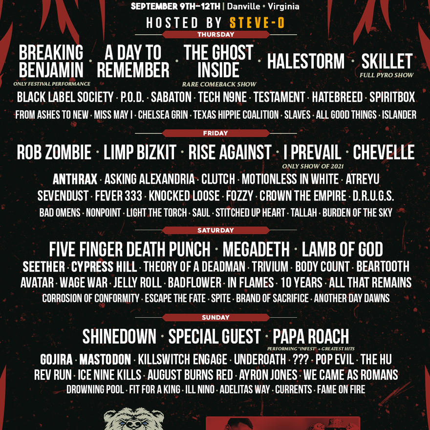 5FDP to headline the Blue Ridge Rock Festival!