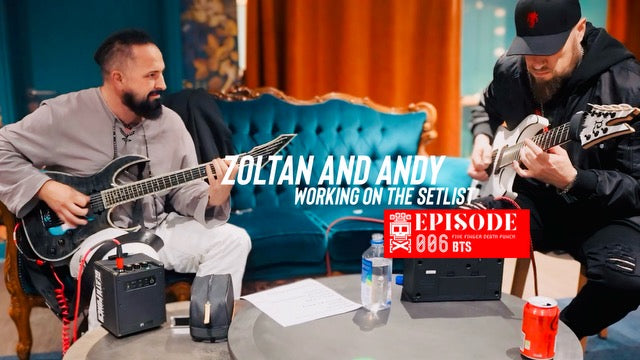 Zoltan and Andy working on the setlist 🎸 🔥  - Five Finger Death Punch - Europe Tour 2024