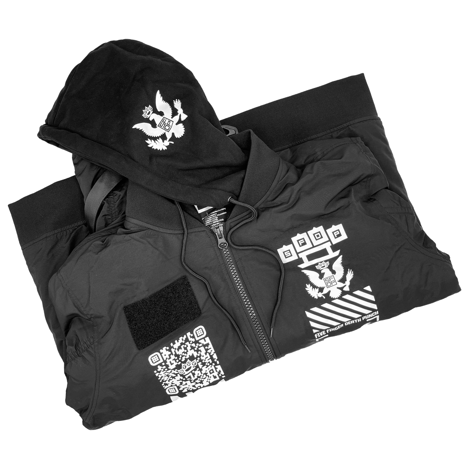 GY6 Tech Bomber Jacket - Black – Five Finger Death Punch GY6 Tech Bomber Jacket - Black – Five Finger Death Punch