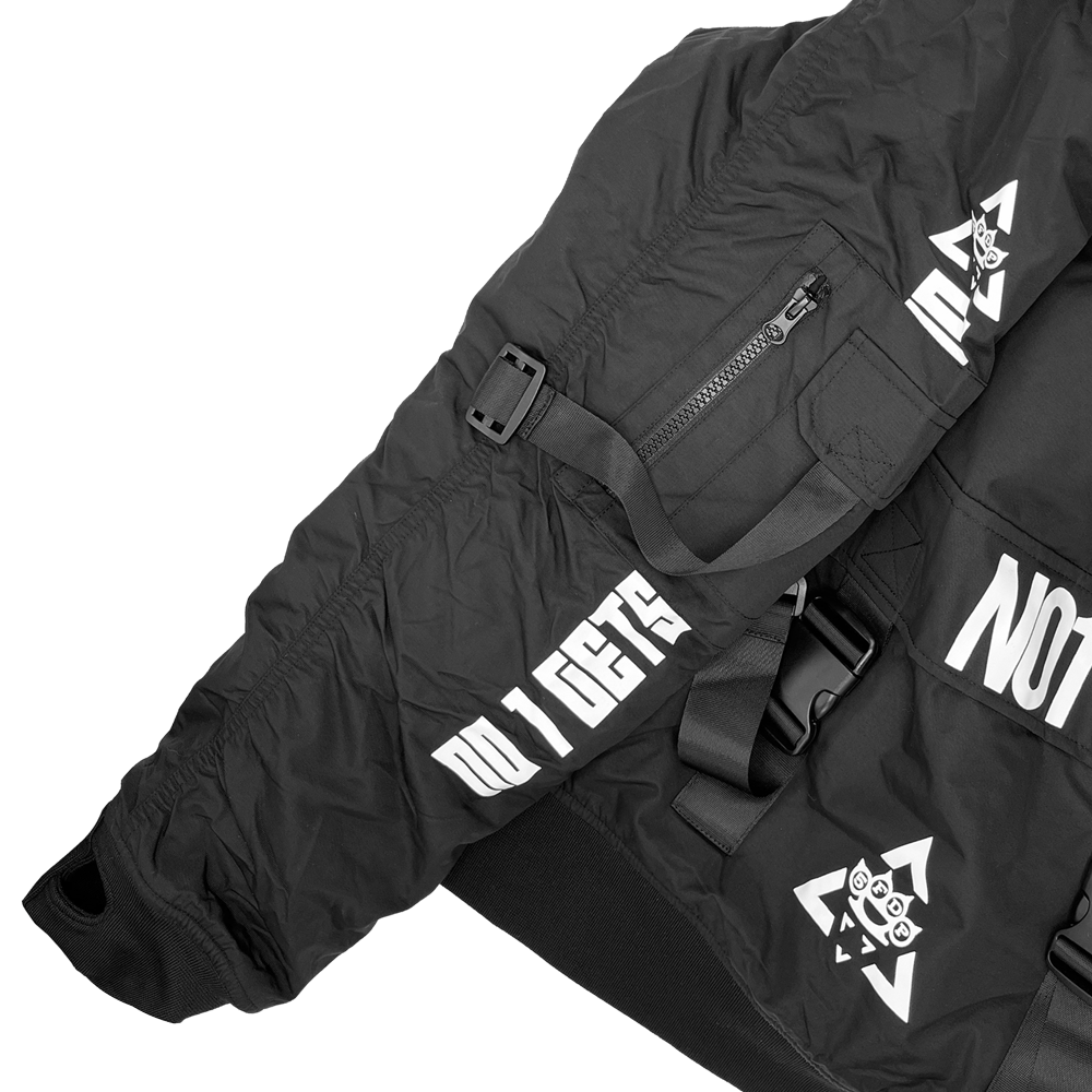 GY6 Tech Bomber Jacket - Black – Five Finger Death Punch GY6 Tech Bomber Jacket - Black – Five Finger Death Punch