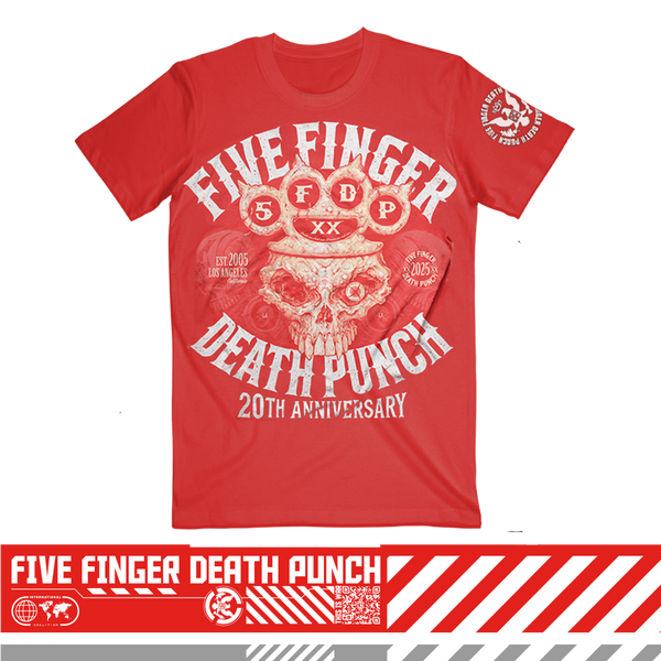 FIVE FINGER DEARH PUNCH Tシャツ　　バンドTシャツ FIVE FINGER DEARH PUNCH Tシャツ バンドTシャツ 20th Anniversary