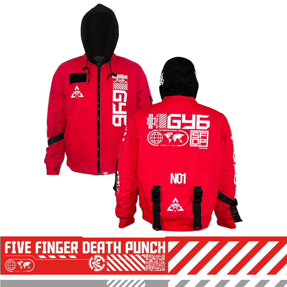 GY6 Tech Bomber Jacket - Red