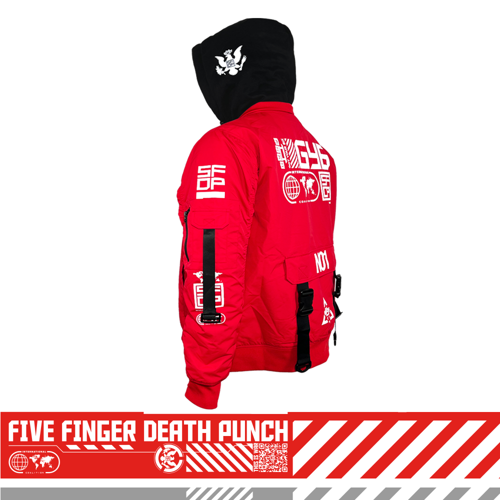 GY6 Tech Bomber Jacket - Red