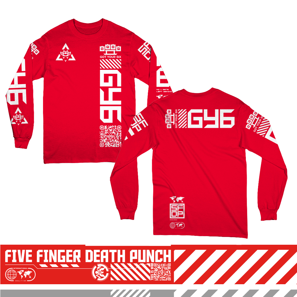 GY6 Red Long Sleeve Tee