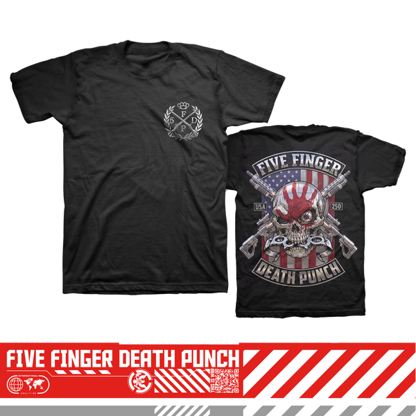 July 4th Skull Tee (PRE-ORDER) – Five Finger Death Punch