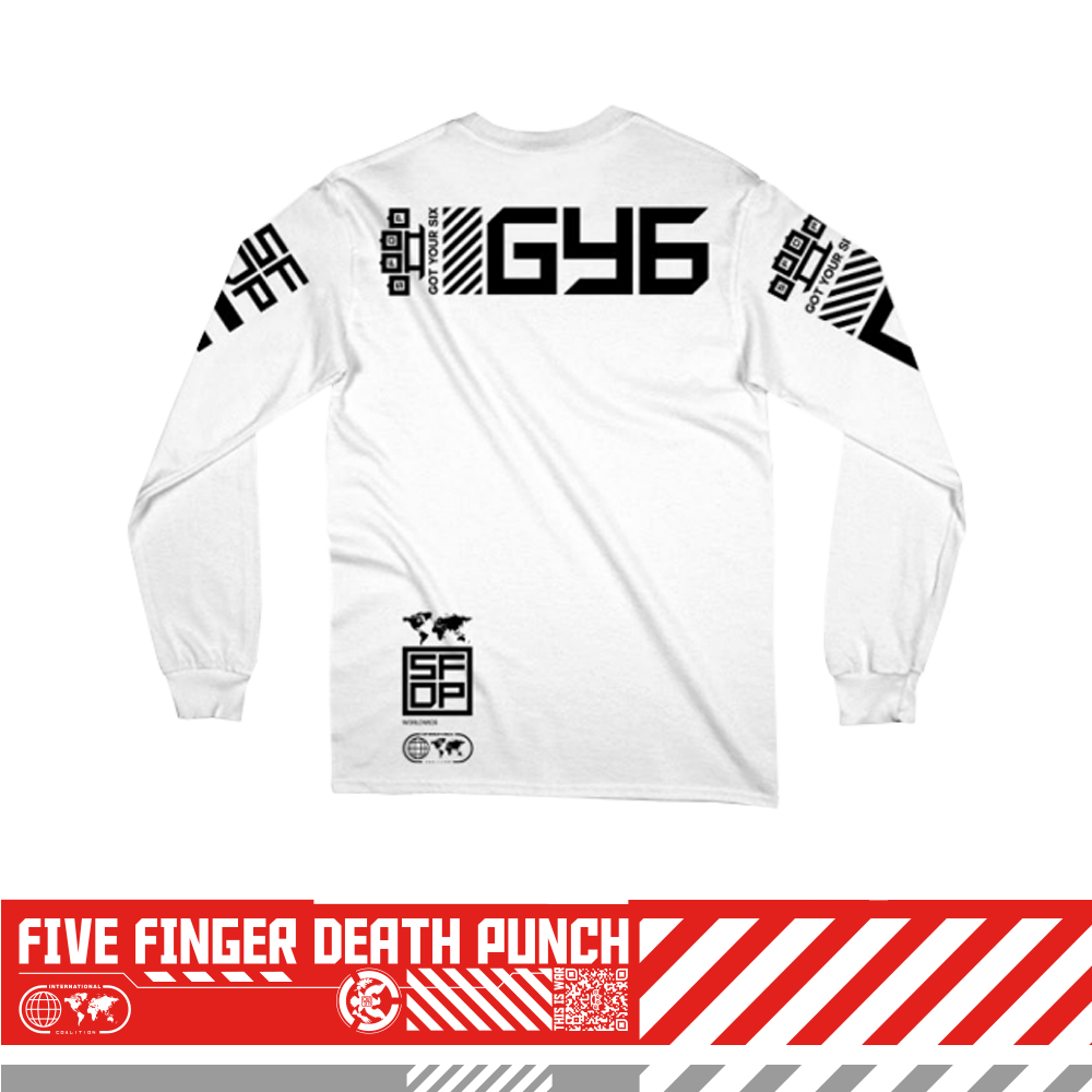 GY6 White Long Sleeve Tee