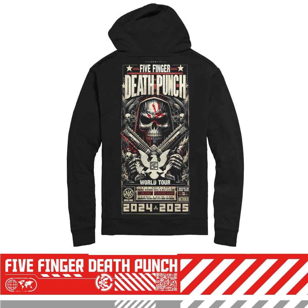 5 finger death punch hoodie clearance