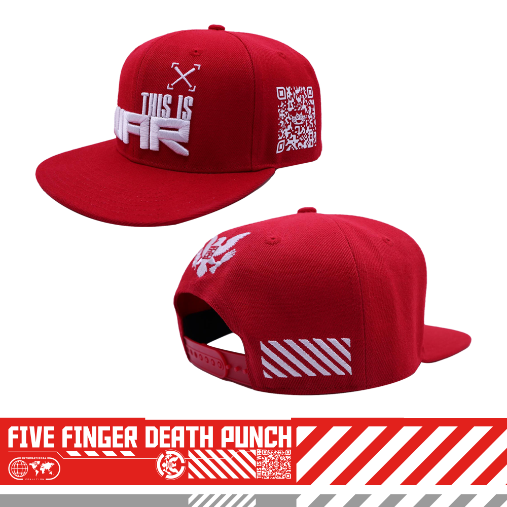 This Is War Snapback Hat Red